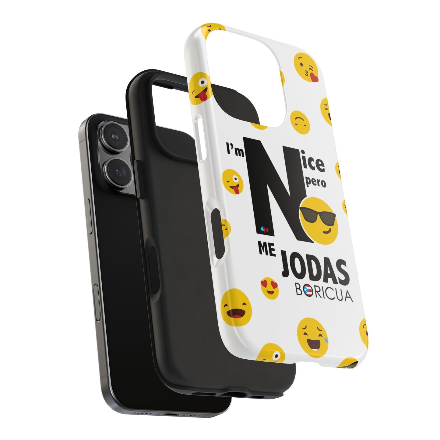 I'm Nice pero No me Jodas White Tough Phone Cases
