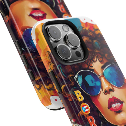 Boricua Girl Mosaico White Tough Phone Cases