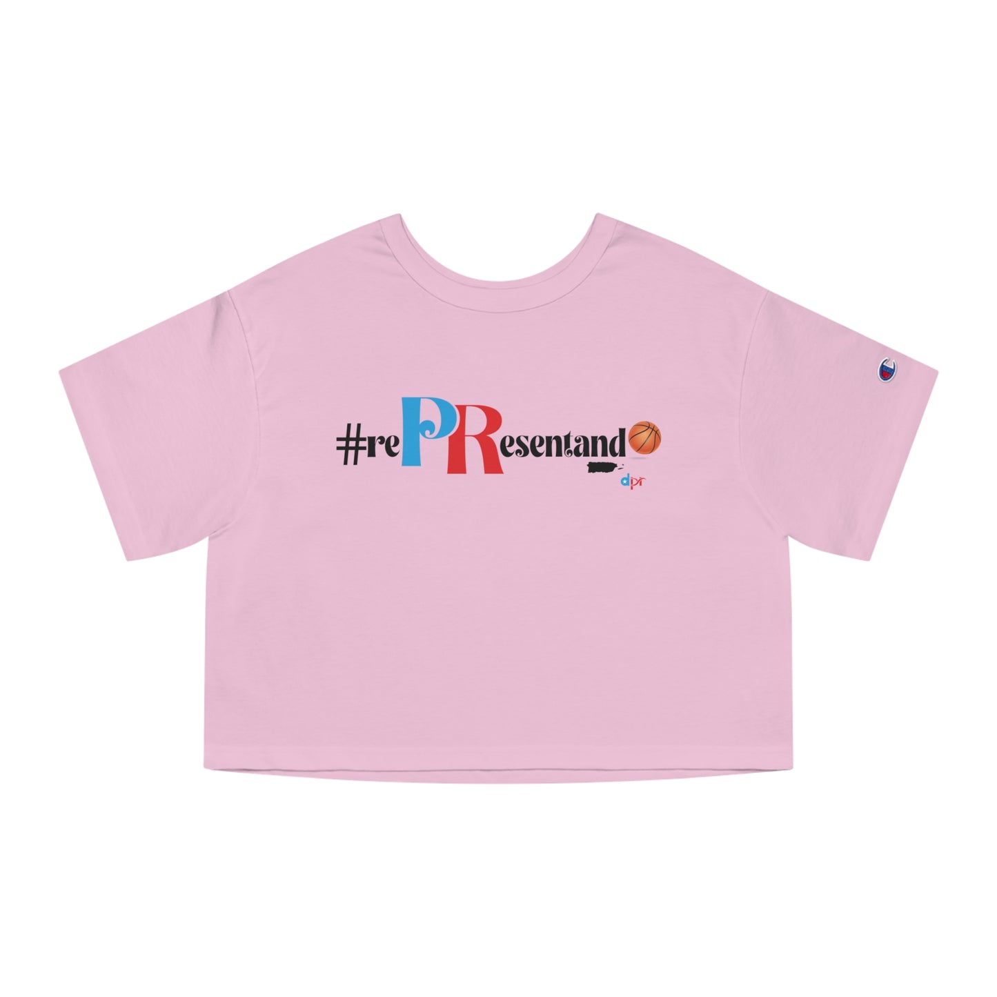 Puerto Rico Basketball Cropped Tee | RePResentando™ Women's Flowy Crop Top | Boricua Basketball Shirt