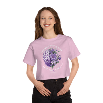 GRANDPA I Will Remember for You  Flowy Cropped Tee