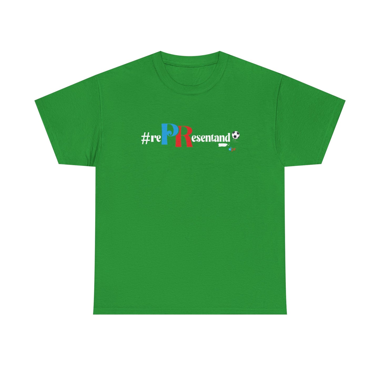RePResentando™ Puerto Rico Soccer ball Unisex Heavy Cotton Tee | Boricua Soccer T-Shirt