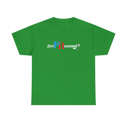 RePResentando™ Puerto Rico Soccer ball Unisex Heavy Cotton Tee | Boricua Soccer T-Shirt
