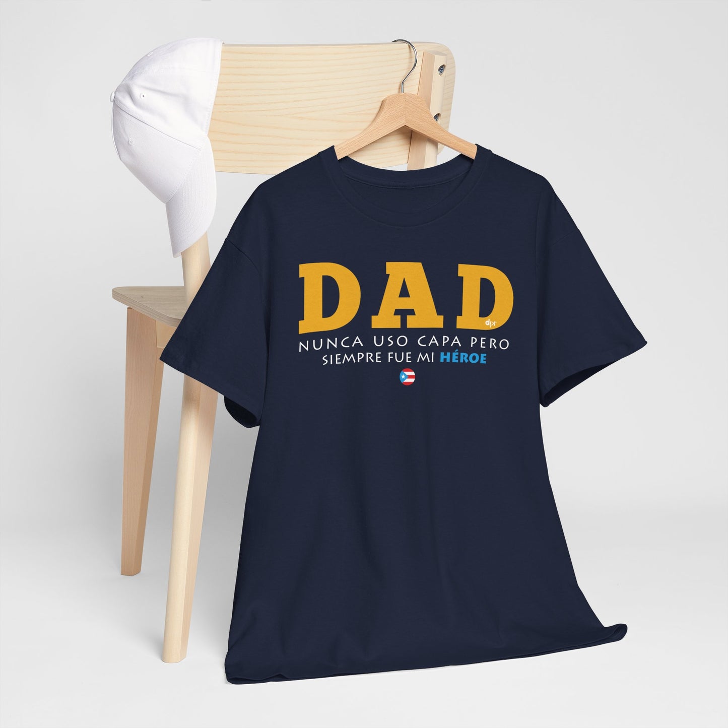 Dad Mi Héroe Yellow Unisex Heavy Cotton Tee