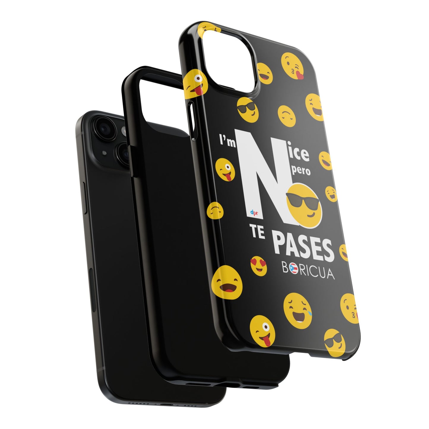 I'm Nice pero No Te Pases Black Tough Phone Cases