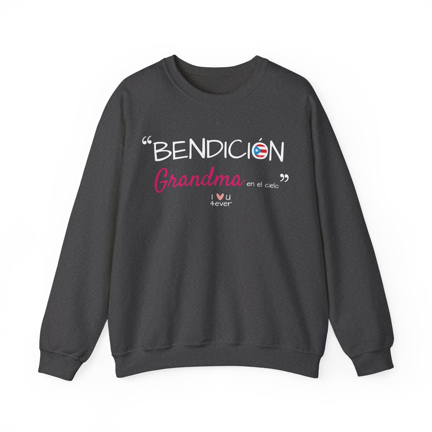 Bendición Grandma Boricua Unisex Heavy Blend™ Crewneck Sweaters