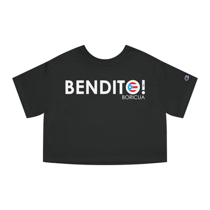 BENDITO BORICUA Flowy Cropped Tee