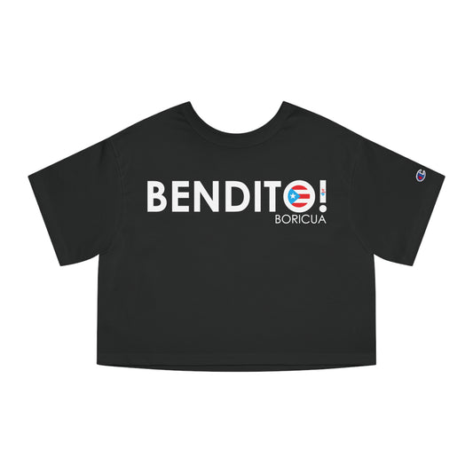 BENDITO BORICUA Flowy Cropped Tee