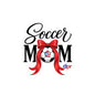 Soccer Mom Boricua Red Bow Puerto Rican Flag Waterproof Kiss-Cut Vinyl Decal