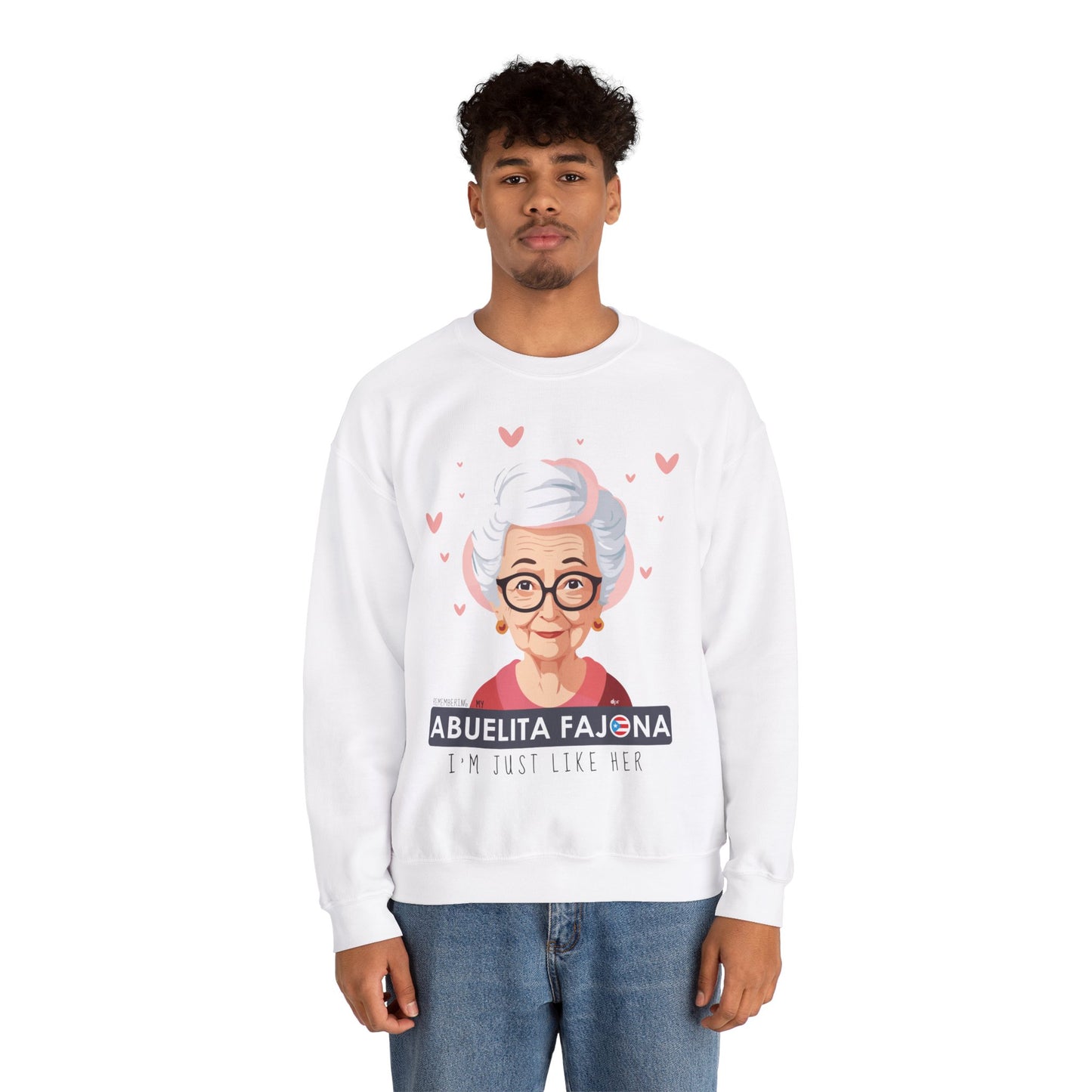 Remembering My Abuela Fajona Heavy Blend™ Crewneck Sweaters