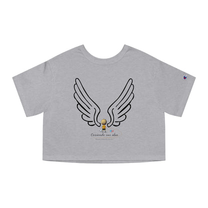 Cosiendo sus alas Soccer Player Flowy Cropped Tee