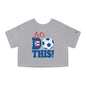 Let's Do This Women's Flowy Cropped Tee | Puerto Rico Soccer Shirt