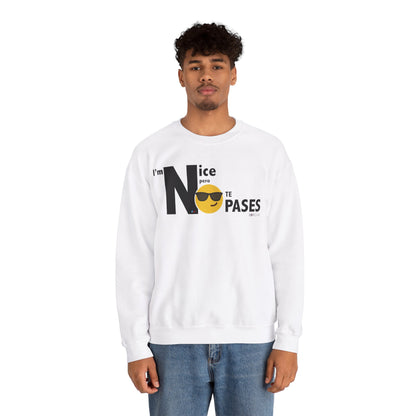 I'm Nice NO JODAS Unisex Heavy Blend™ Crewneck Sweaters