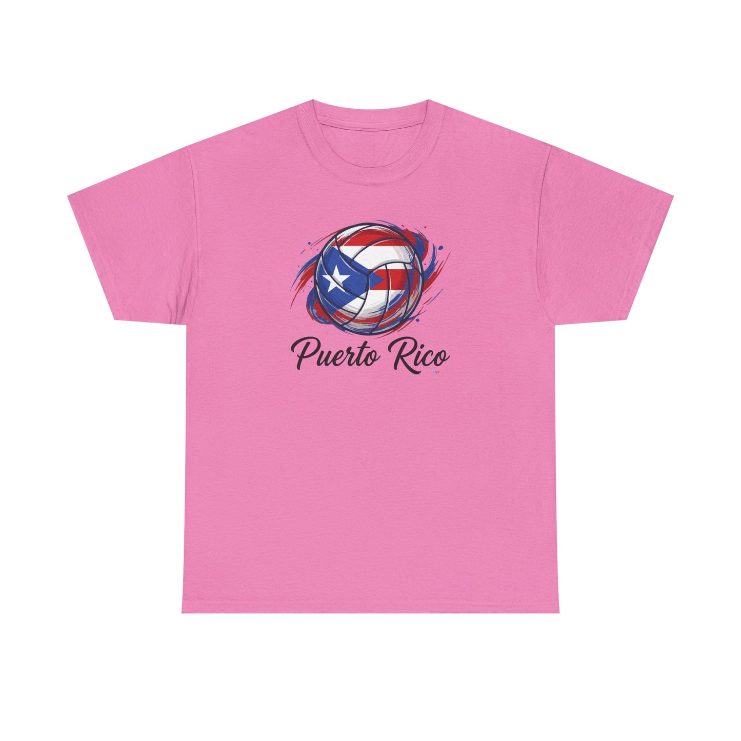 Puerto Rico Volleyball Flag | Unisex Heavy Cotton T-Shirt