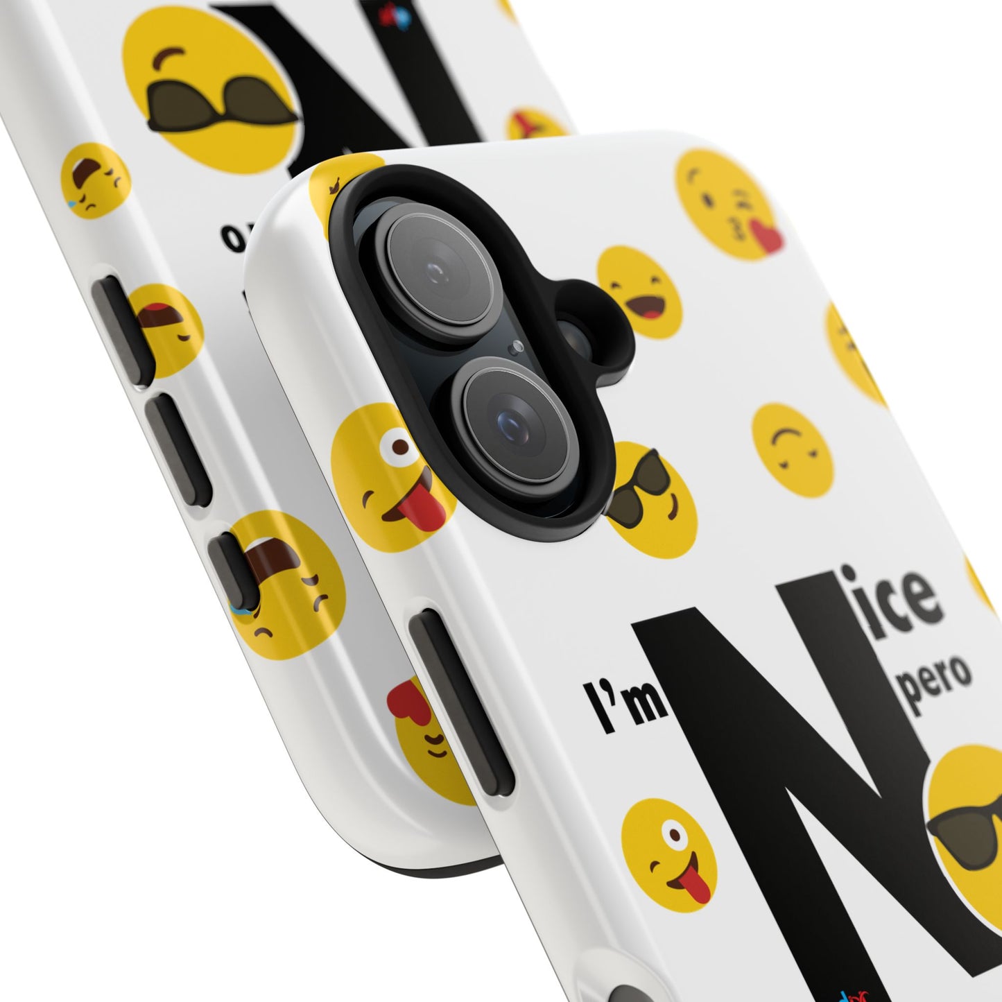 I'm Nice pero No me Jodas White Tough Phone Cases