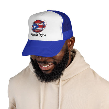 Puerto Rico Baseball Flag Trucker Caps FREE SHIPPING
