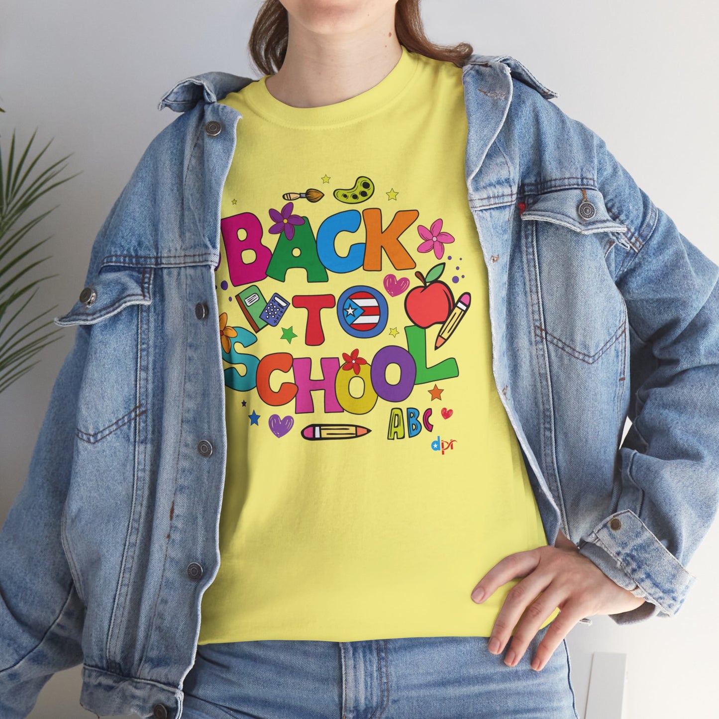 Back to School Boricua Teacher Heavy Cotton Tee