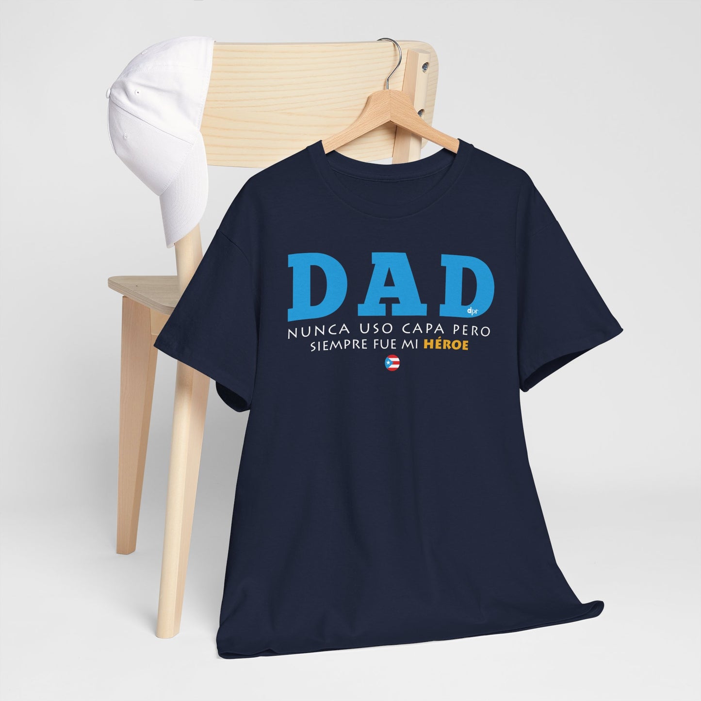 Dad Mi Héroe Blue Unisex Heavy Cotton Tee