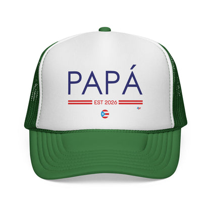 Papá Established 2026 Puerto Rican Pride Trucker Caps FREE SHIPPING