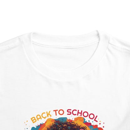 Back to School Boricua Girl Flow Toddler Short Sleeve Tee