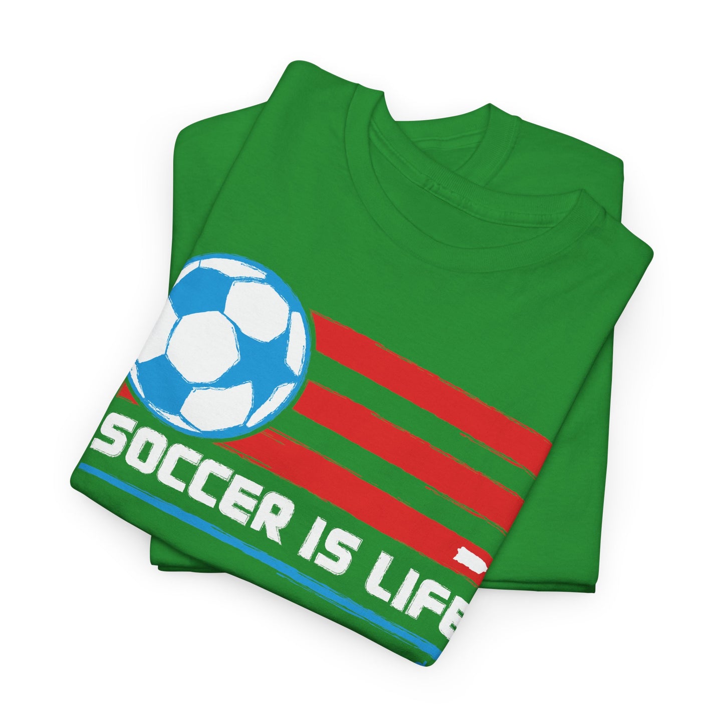 Soccer is Life Colors Unisex Heavy Cotton Tee