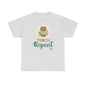 Coffee Teach Repeat - Back to School Boricua Teacher Heavy Cotton Tee