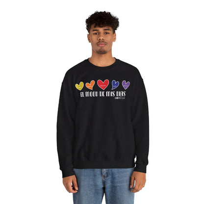 El Mood de mis días Boricua Heavy Blend™ Crewneck Sweaters