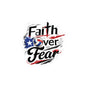 Faith Over Fear Christian Volleyball Sticker | Puerto Rican Flag Waterproof Kiss-Cut Vinyl Decal