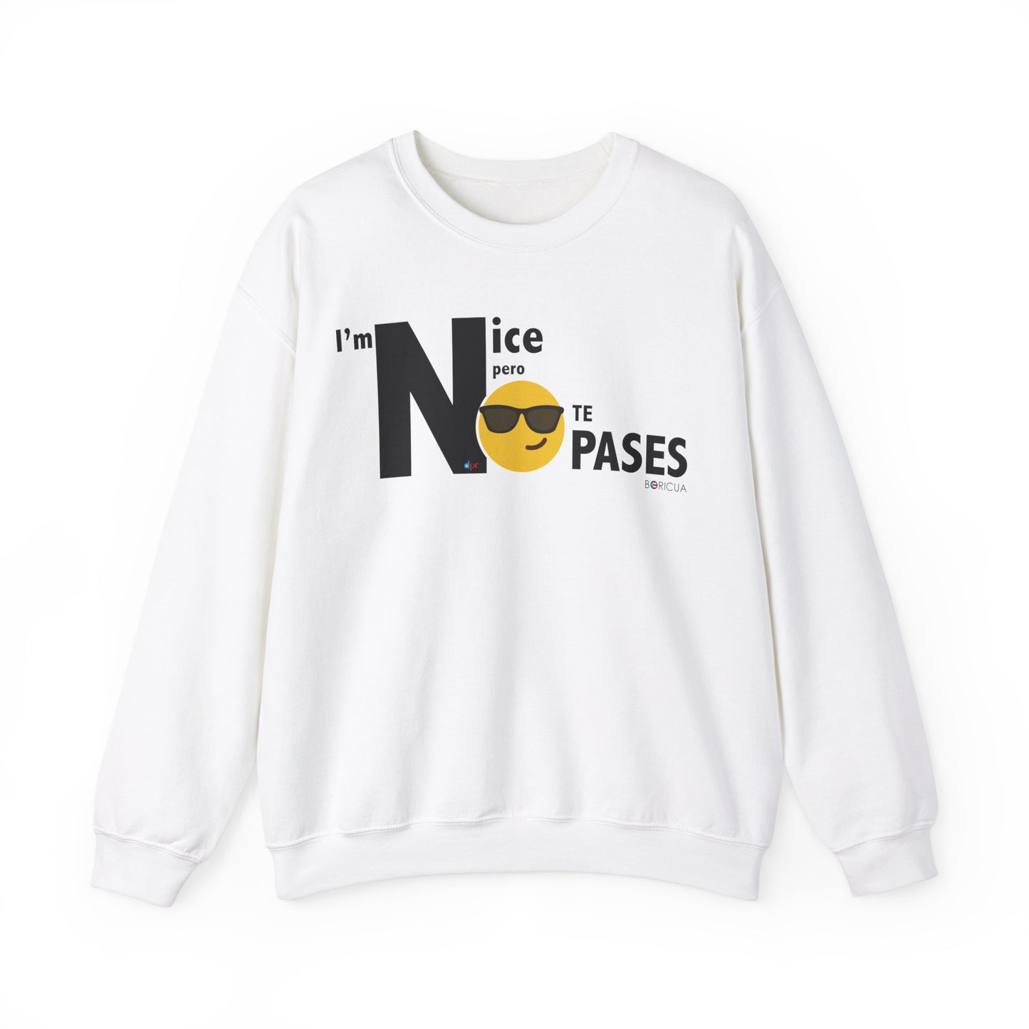 I'm Nice NO JODAS Unisex Heavy Blend™ Crewneck Sweaters
