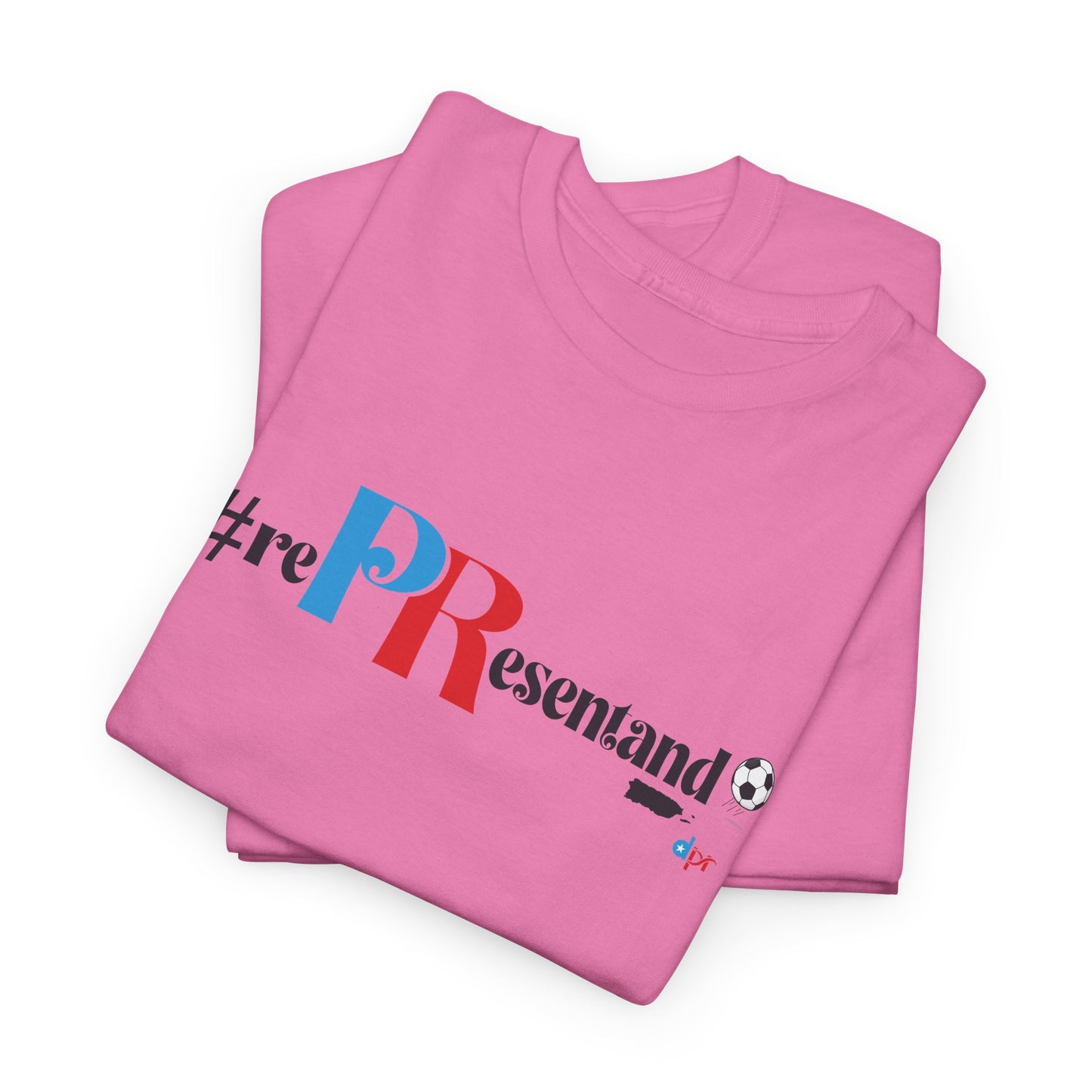 RePResentando™ Puerto Rico Soccer ball Unisex Heavy Cotton Tee | Boricua Soccer T-Shirt