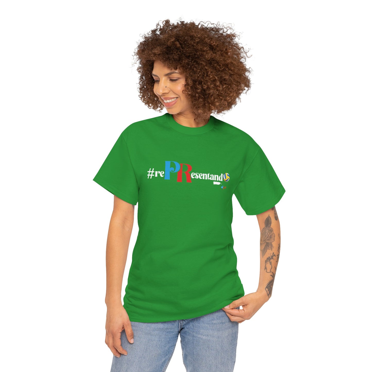 RePResentando Volleyball Unisex Heavy Cotton Tee