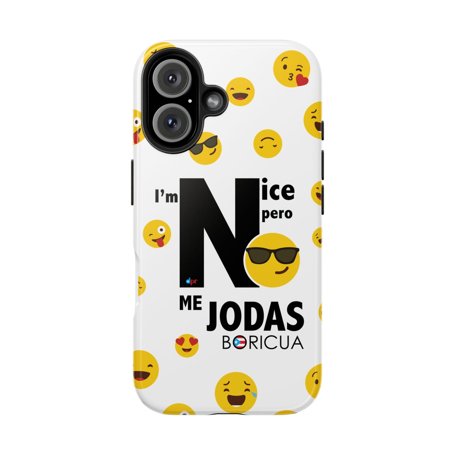I'm Nice pero No me Jodas White Tough Phone Cases