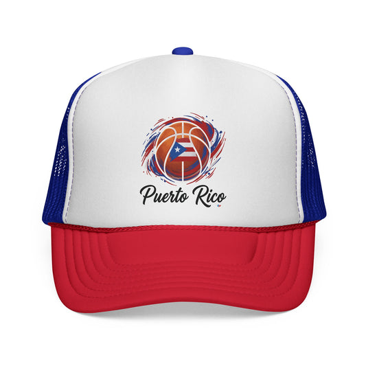 Puerto Rico Basketball Flag Trucker Caps FREE SHIPPING