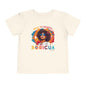 Back to School Boricua Girl Flow Toddler Short Sleeve Tee