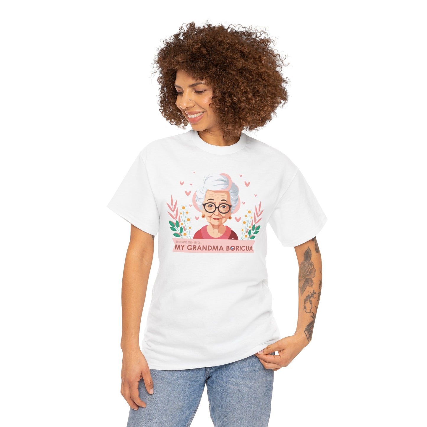 In Loving Memory of My Grandma Boricua Unisex Heavy Cotton Tee