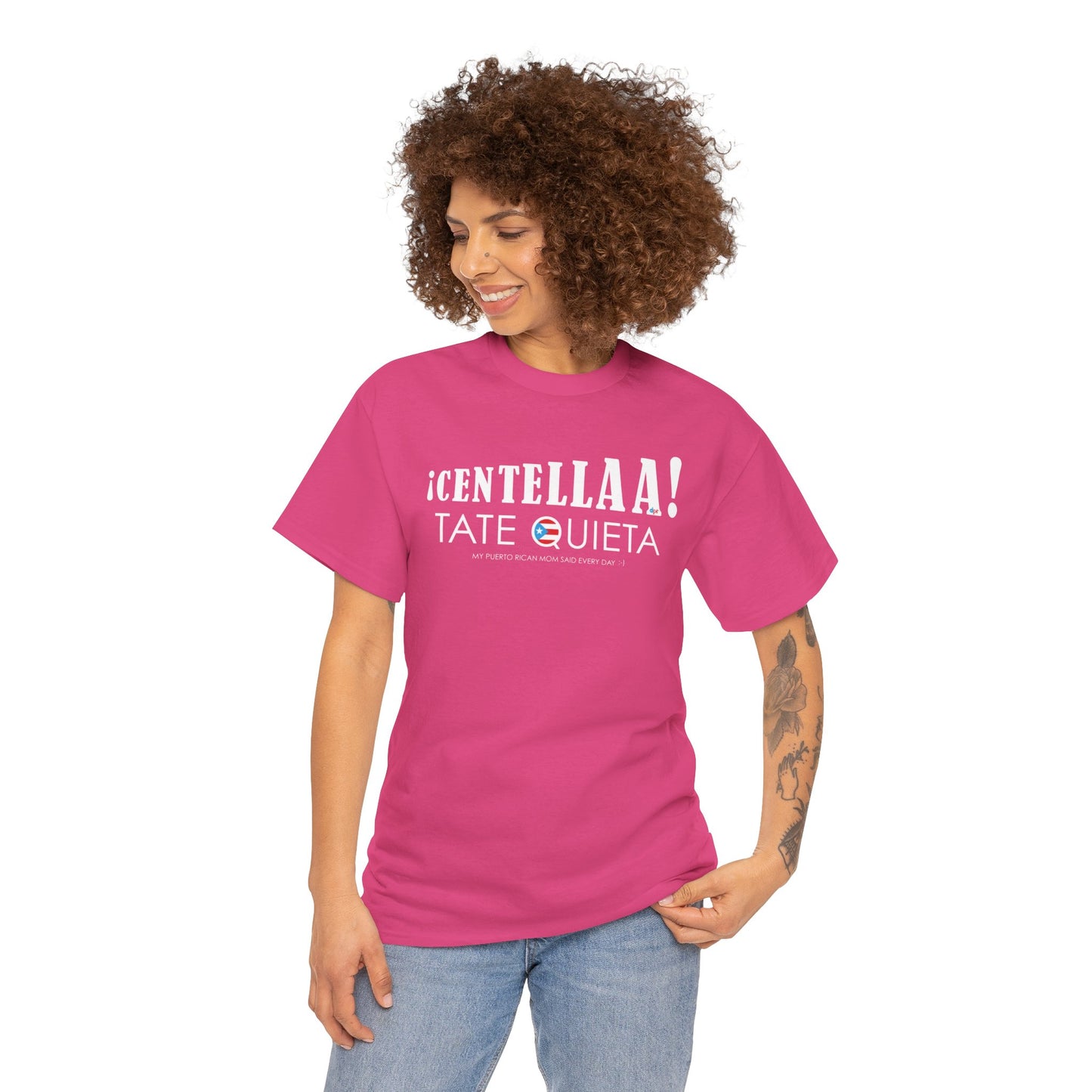 CENTELLA! Puerto Rican Mom WOMAN Unisex Heavy Cotton Tee
