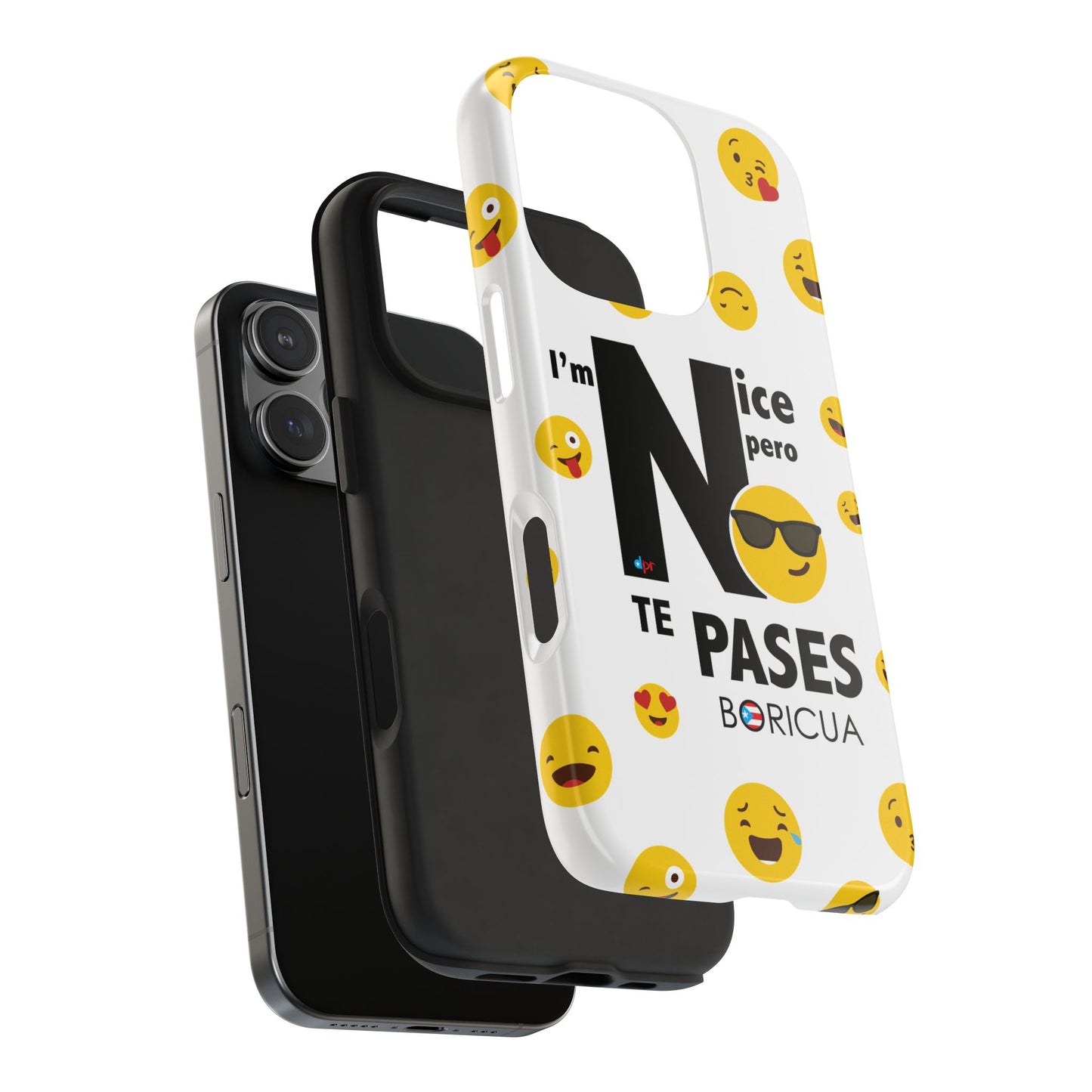 I'm Nice pero No Te Pases White Tough Phone Cases