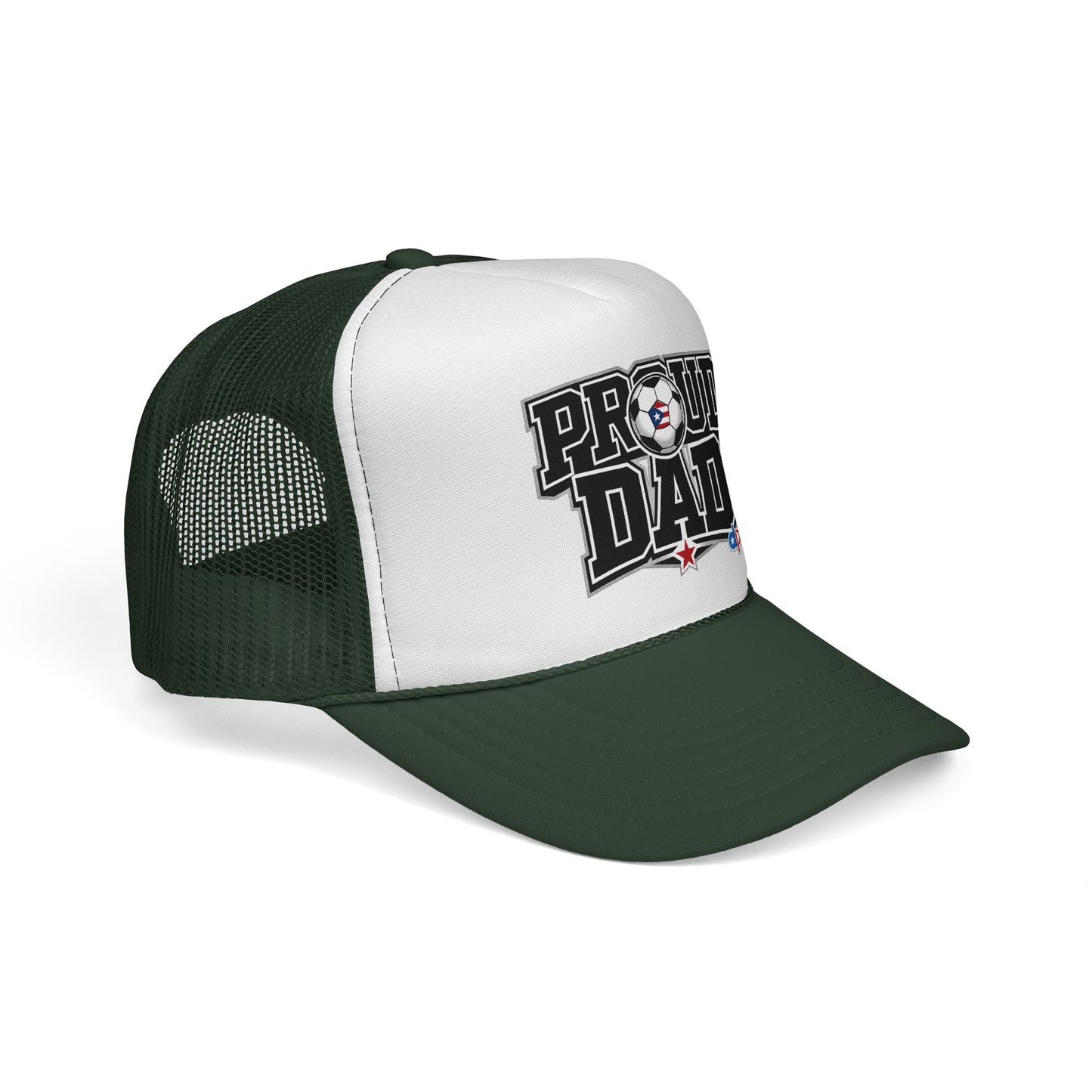 Proud Dad Soccer Boricua Trucker Caps FREE SHIPPING