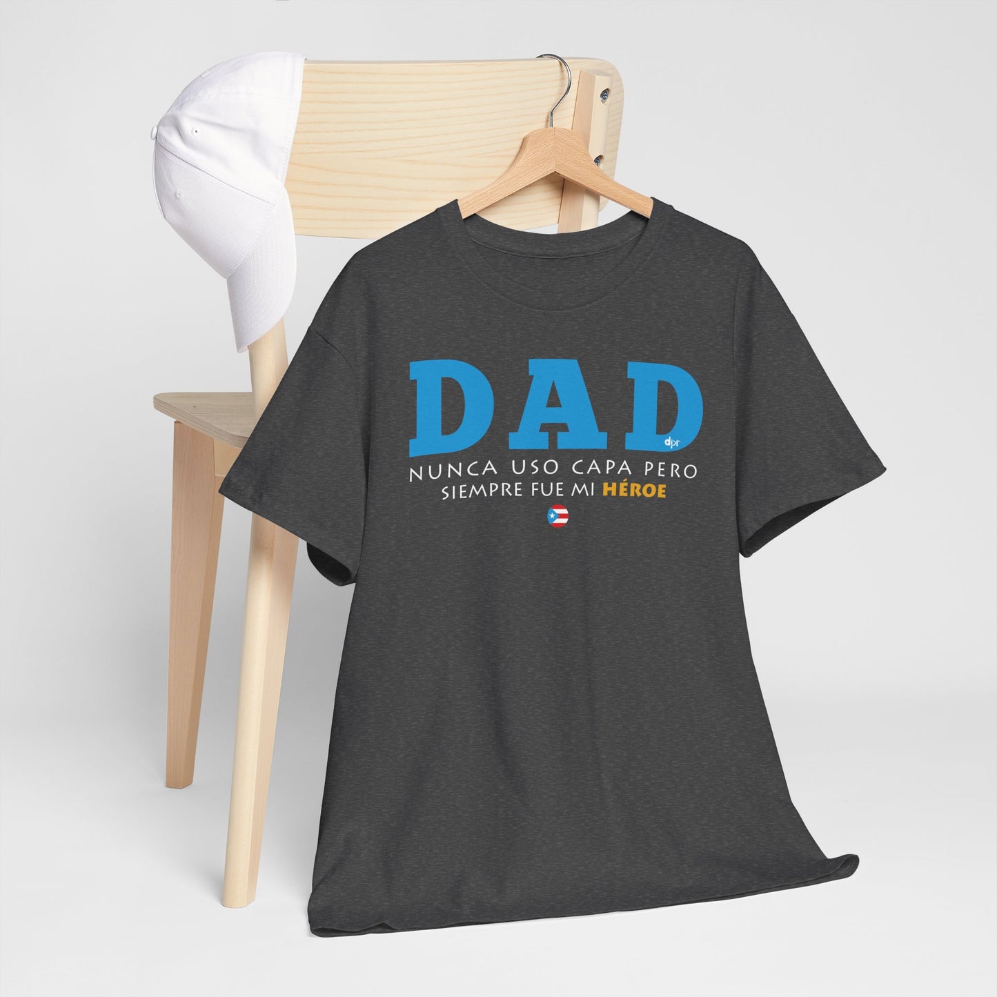 Dad Mi Héroe Blue Unisex Heavy Cotton Tee