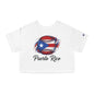 Puerto Rico Baseball Women's Flowy Cropped Tee | Puerto Rican Baseball Shirt