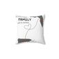 The Love Between Family Knows No Distance Florida Spun Polyester Square Pillow