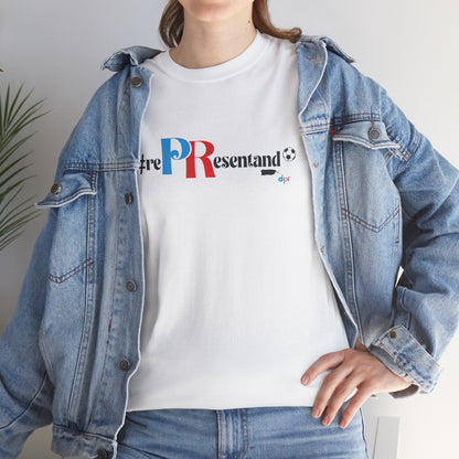 RePResentando™ Puerto Rico Soccer ball Unisex Heavy Cotton Tee | Boricua Soccer T-Shirt