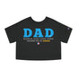 DAD Mi Héroe Blue Women's Flowy Cropped Tee