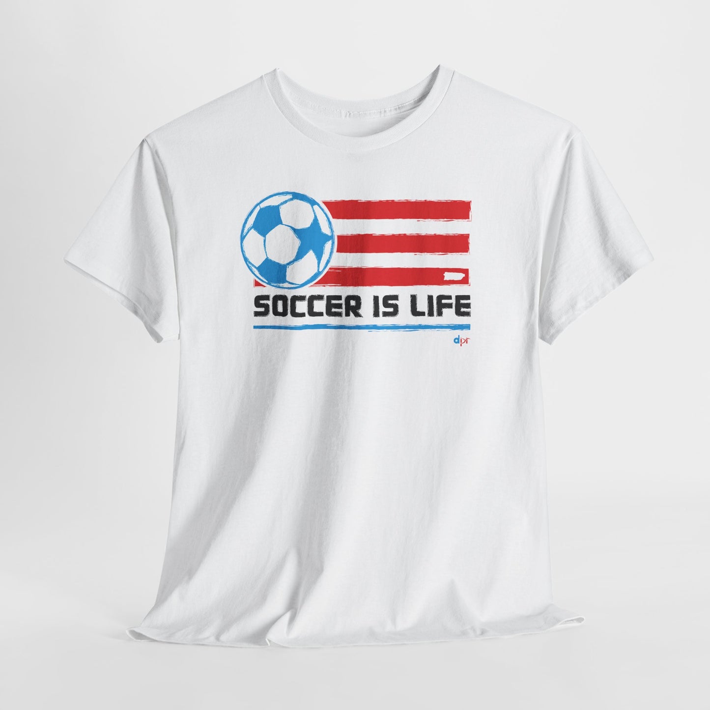 Soccer is Life Colors Unisex Heavy Cotton Tee