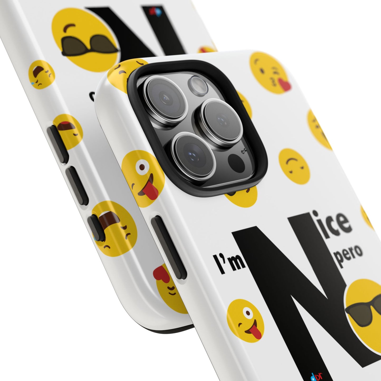 I'm Nice pero No me Jodas White Tough Phone Cases