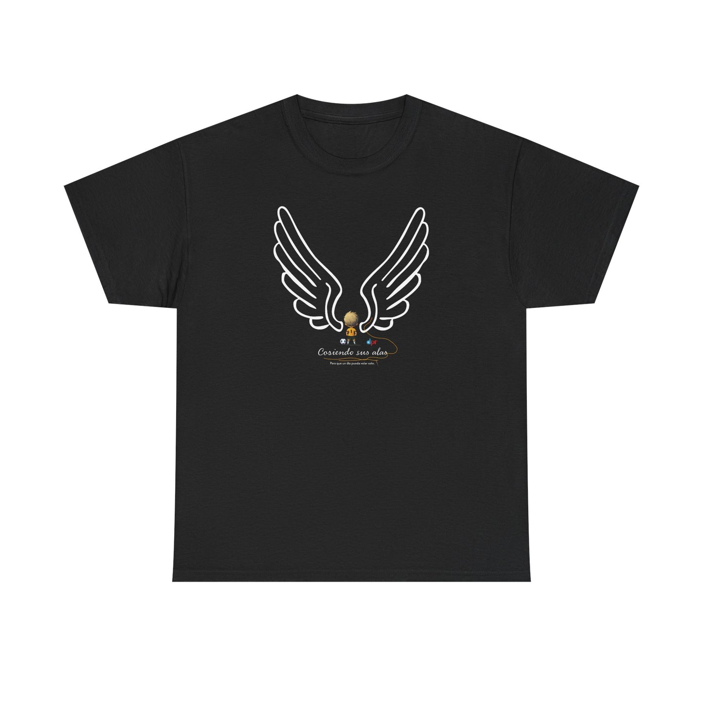 "Cosiendo sus alas" Soccer Player Unisex Heavy Cotton Tee