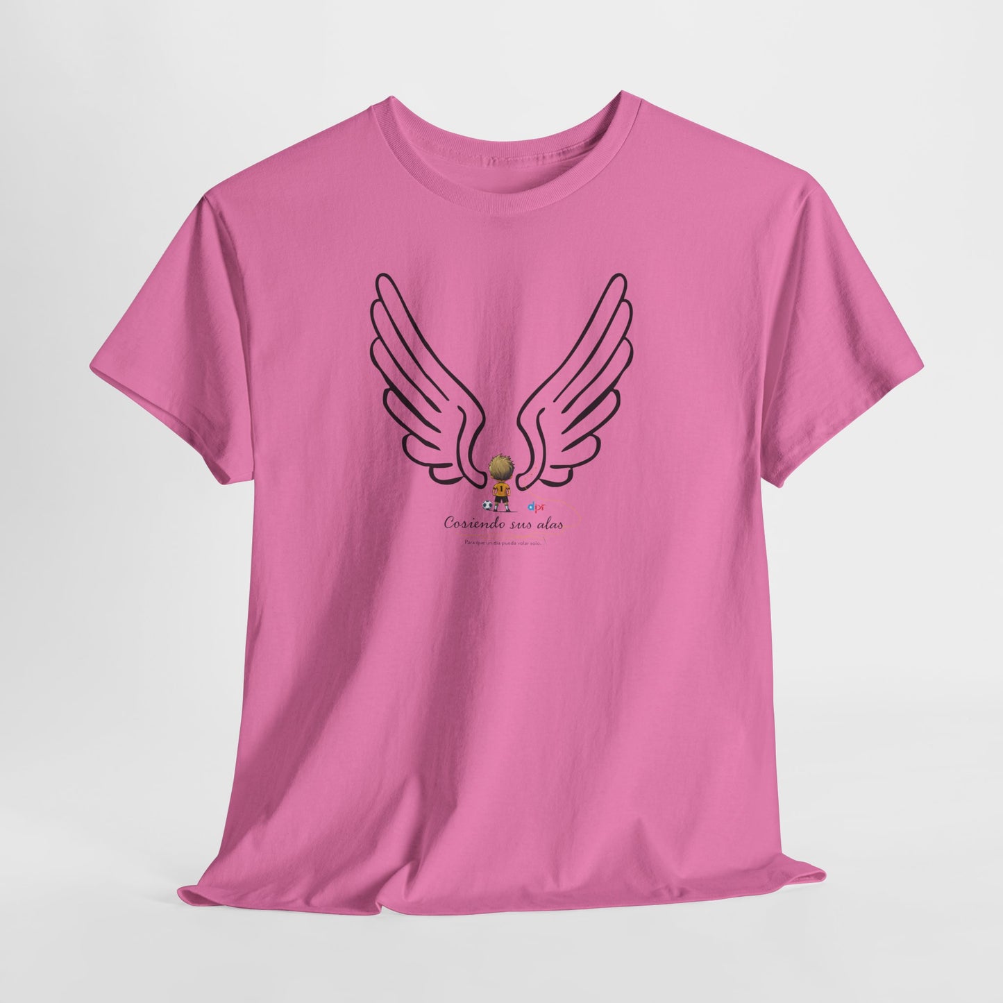 "Cosiendo sus alas" Soccer Player Unisex Heavy Cotton Tee