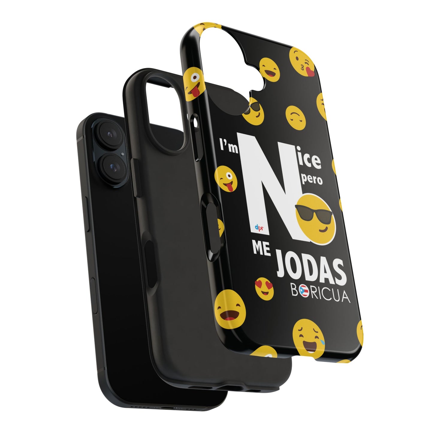 I'm Nice pero No me Jodas Tough Black Phone Cases