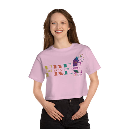 Free Nací para ser libre Flowy Cropped Tee