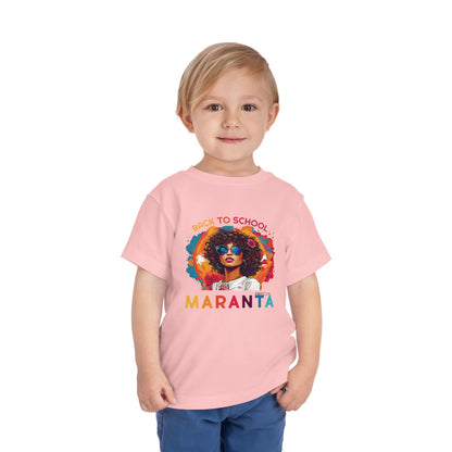 Back to School Maranta Boricua Toddler Short Sleeve Tee