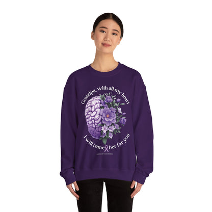 GRANDPA I Will Remember for You Heavy Blend™ Crewneck Sweaters